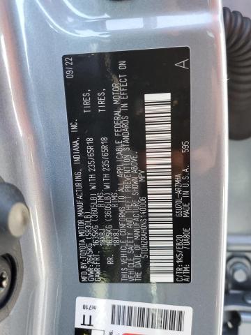 5TDHZRAH0NS140006 - 2022 TOYOTA HIGHLANDER XLE BLUE photo 14