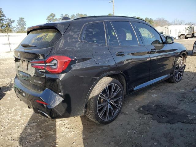 5UX43DP04N9L09171 - 2022 BMW X3 SDRIVE30I BLACK photo 3