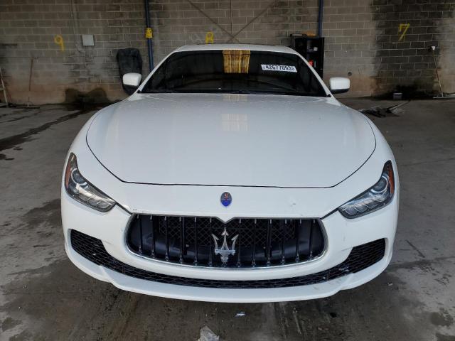 ZAM57XSA9F1135959 - 2015 MASERATI GHIBLI WHITE photo 5