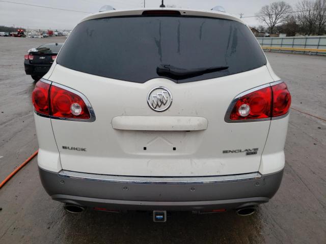5GAKRBED4BJ408814 - 2011 BUICK ENCLAVE CXL WHITE photo 6