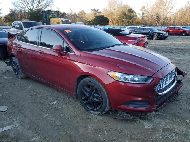 3FA6P0H78GR139221 - 2016 FORD FUSION SE RED photo 4