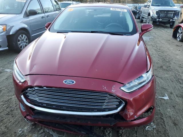 3FA6P0H78GR139221 - 2016 FORD FUSION SE RED photo 5