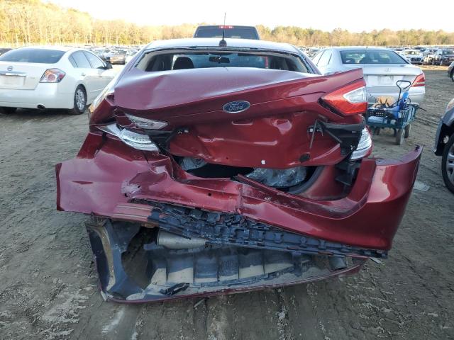 3FA6P0H78GR139221 - 2016 FORD FUSION SE RED photo 6