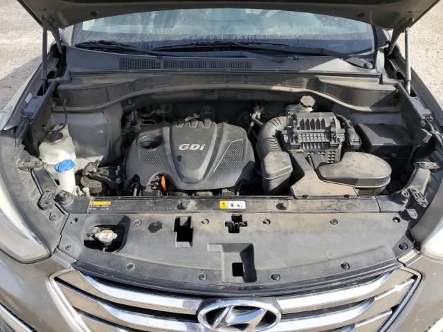 5XYZU3LB2EG167911 - 2014 HYUNDAI SANTA FE S GRAY photo 11