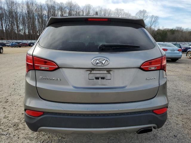 5XYZU3LB2EG167911 - 2014 HYUNDAI SANTA FE S GRAY photo 6