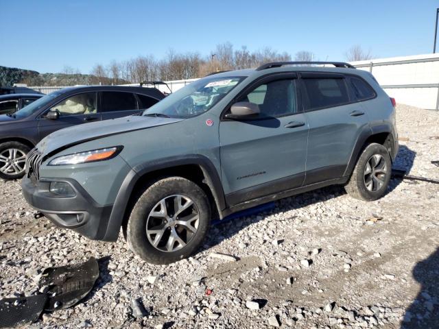 1C4PJMBS8EW308491 - 2014 JEEP CHEROKEE TRAILHAWK GRAY photo 1