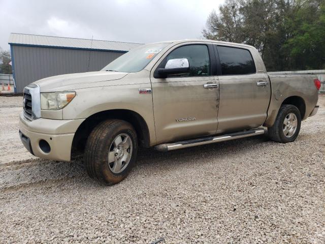 5TFDV58188X044991 - 2008 TOYOTA TUNDRA CREWMAX LIMITED TAN photo 1