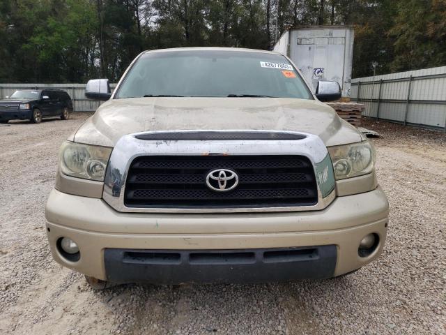 5TFDV58188X044991 - 2008 TOYOTA TUNDRA CREWMAX LIMITED TAN photo 5