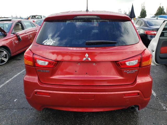 JA4AP3AU2CZ001907 - 2012 MITSUBISHI OUTLANDER ES RED photo 6