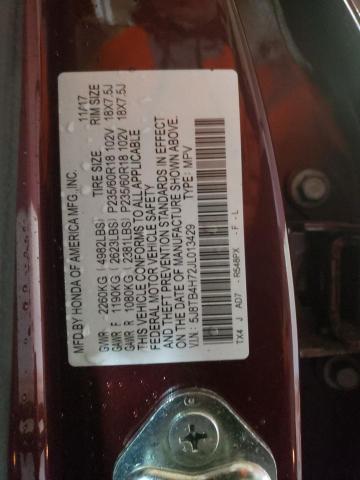 5J8TB4H72JL013429 - 2018 ACURA RDX ADVANCE BURGUNDY photo 14