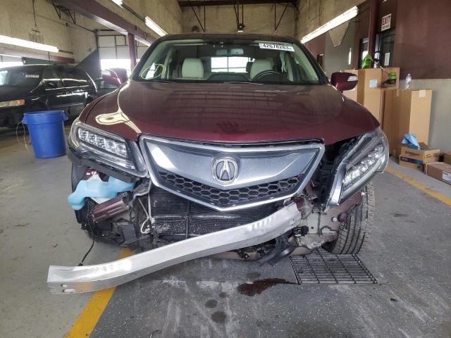 5J8TB4H72JL013429 - 2018 ACURA RDX ADVANCE BURGUNDY photo 5