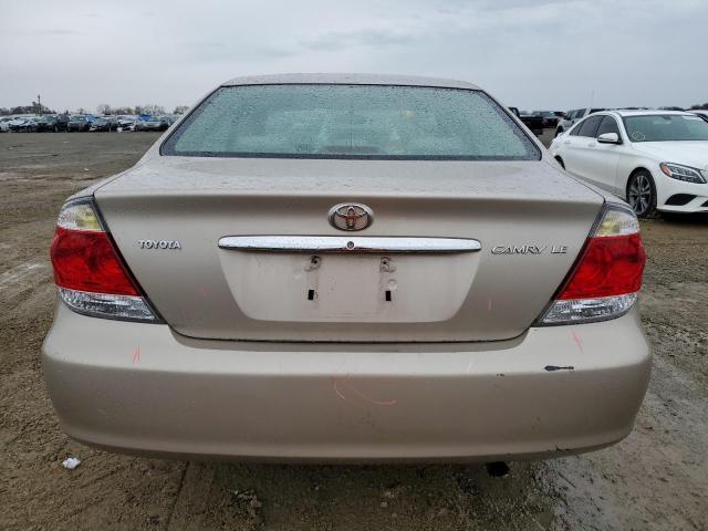 4T1BE32K85U550813 - 2005 TOYOTA CAMRY LE GOLD photo 6