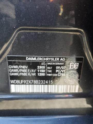 WDBUF92X78B232415 - 2008 MERCEDES-BENZ E 300 4MATIC GRAY photo 12