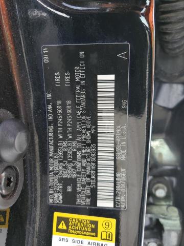5TDJKRFH9FS083935 - 2015 TOYOTA HIGHLANDER XLE BLACK photo 13