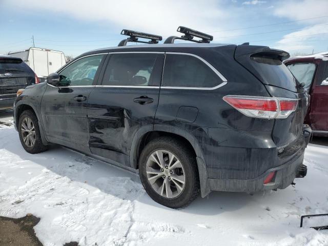 5TDJKRFH9FS083935 - 2015 TOYOTA HIGHLANDER XLE BLACK photo 2