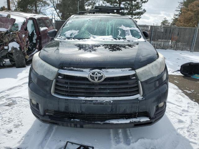 5TDJKRFH9FS083935 - 2015 TOYOTA HIGHLANDER XLE BLACK photo 5