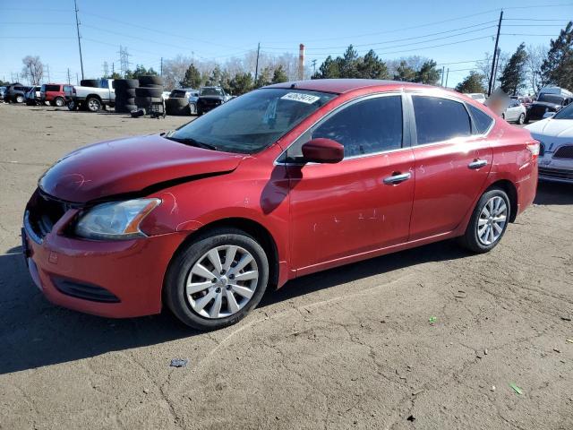 3N1AB7AP7EL640254 - 2014 NISSAN SENTRA S RED photo 1