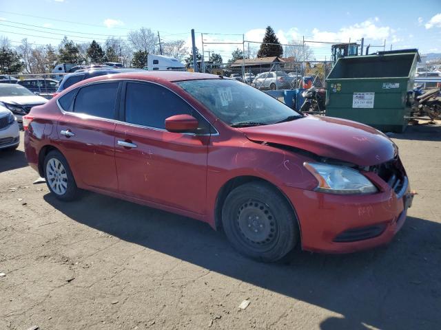 3N1AB7AP7EL640254 - 2014 NISSAN SENTRA S RED photo 4