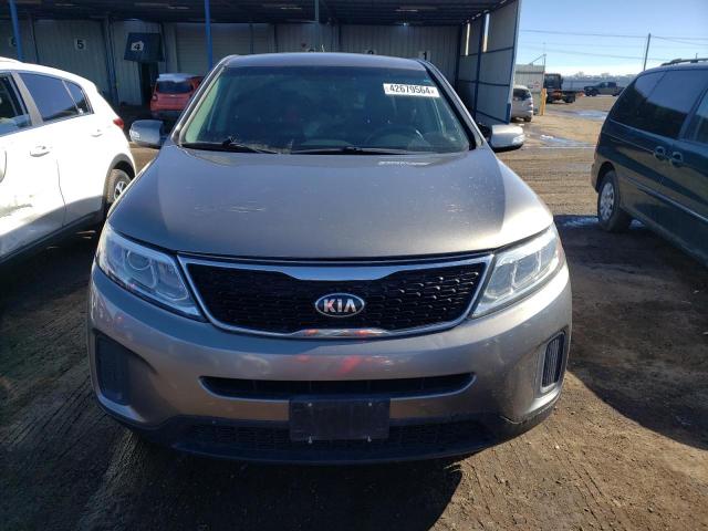 5XYKTCA63EG543784 - 2014 KIA SORENTO LX GRAY photo 5