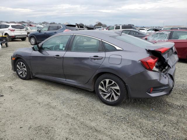 2HGFC2F77JH519661 - 2018 HONDA CIVIC EX GRAY photo 2