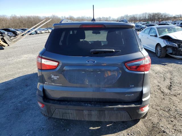 MAJ6S3GL0LC317906 - 2020 FORD ECOSPORT SE GRAY photo 6