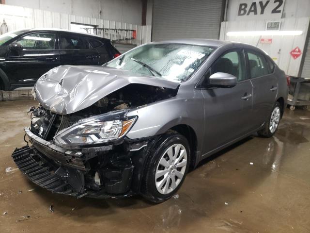 3N1AB7AP3HY350102 - 2017 NISSAN SENTRA S GRAY photo 1