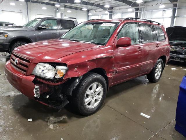 JTEDP21A770130847 - 2007 TOYOTA HIGHLANDER SPORT BURGUNDY photo 1