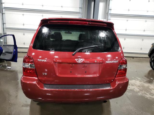 JTEDP21A770130847 - 2007 TOYOTA HIGHLANDER SPORT BURGUNDY photo 6