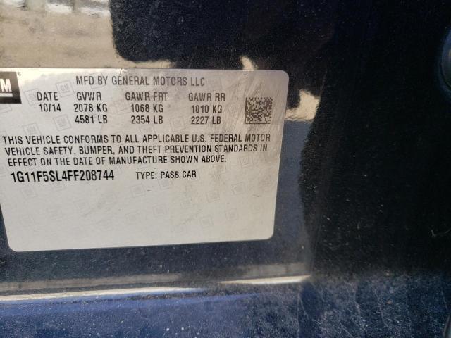 1G11F5SL4FF208744 - 2015 CHEVROLET MALIBU LTZ 黑色 照片 12