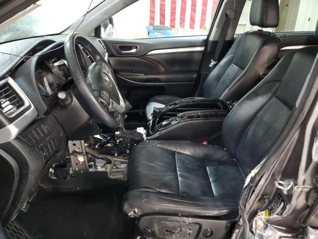 5TDJKRFH0GS352177 - 2016 TOYOTA HIGHLANDER XLE GRAY photo 7