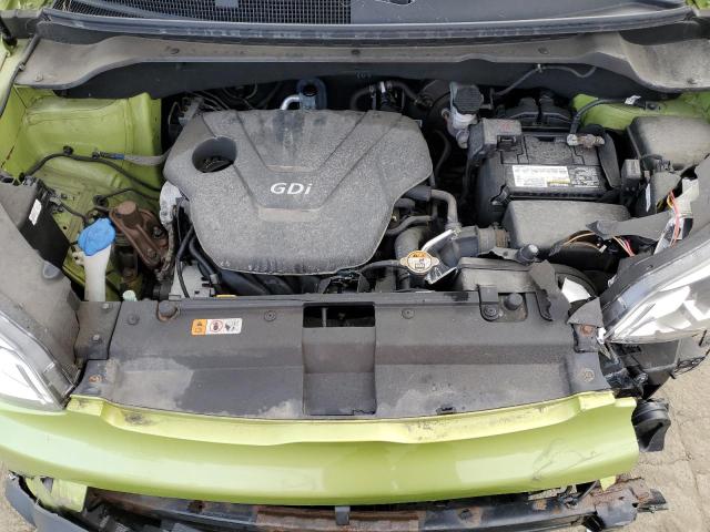 KNDJN2A23E7733627 - 2014 KIA SOUL GREEN photo 12