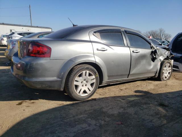 1C3CDZAB9CN272449 - 2012 DODGE AVENGER SE GRAY photo 3