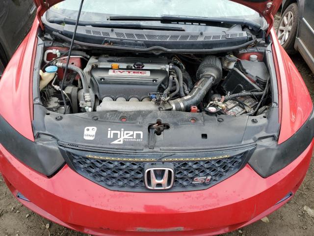 2HGFG21517H708213 - 2007 HONDA CIVIC SI RED photo 11