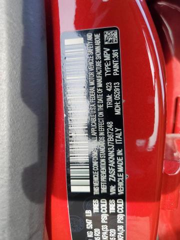 ZASFAKNN3J7B67248 - 2018 ALFA ROMEO STELVIO TI SPORT RED photo 13