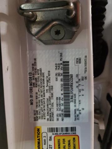 3LN6L5FC6HR653360 - 2017 LINCOLN MKZ RESERVE 白色 照片 12