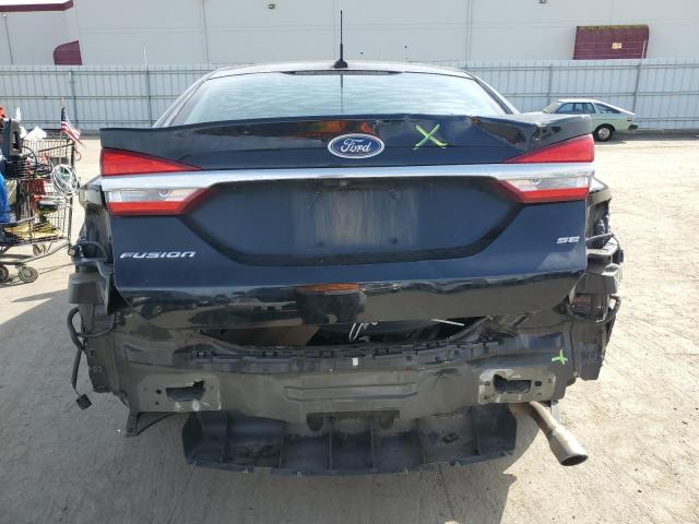 3FA6P0H76HR329990 - 2017 FORD FUSION SE BLACK photo 6