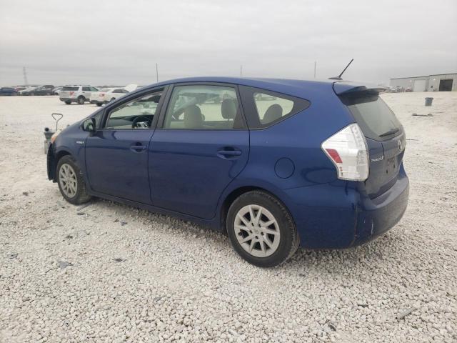 JTDZN3EU8EJ002618 - 2014 TOYOTA PRIUS V BLUE photo 2