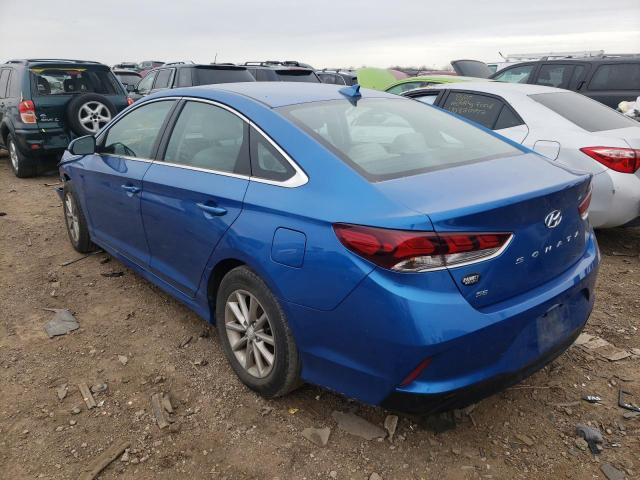 5NPE24AF7KH764332 - 2019 HYUNDAI SONATA SE BLUE photo 3