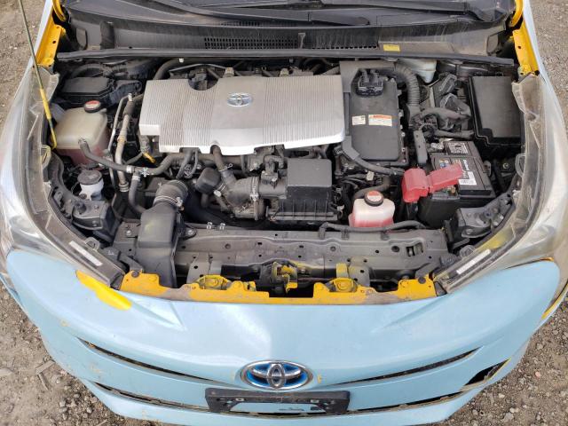 JTDKBRFUXG3017396 - 2016 TOYOTA PRIUS TURQUOISE photo 11