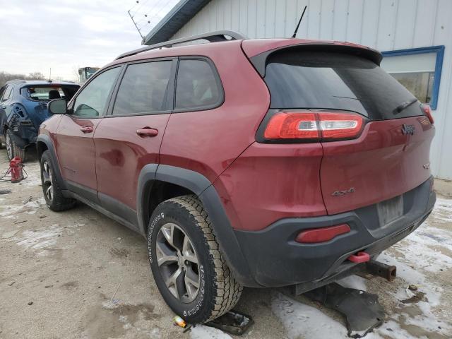 1C4PJMBSXFW786638 - 2015 JEEP CHEROKEE TRAILHAWK MAROON photo 2