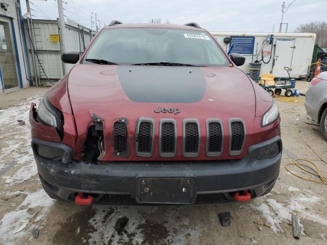 1C4PJMBSXFW786638 - 2015 JEEP CHEROKEE TRAILHAWK MAROON photo 5