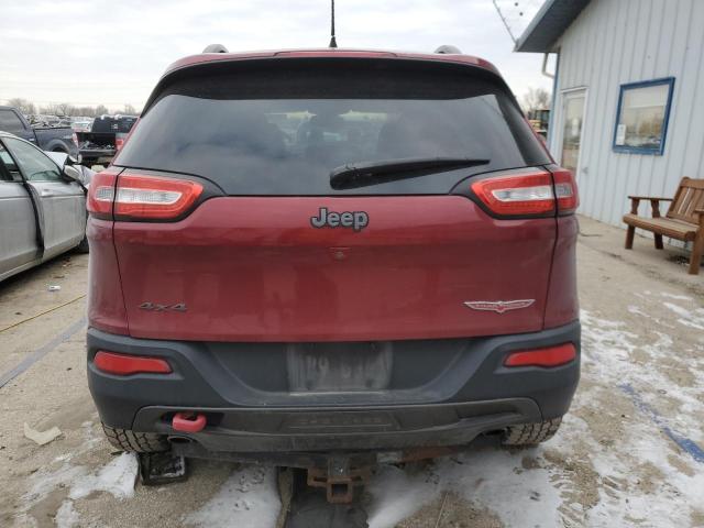 1C4PJMBSXFW786638 - 2015 JEEP CHEROKEE TRAILHAWK MAROON photo 6