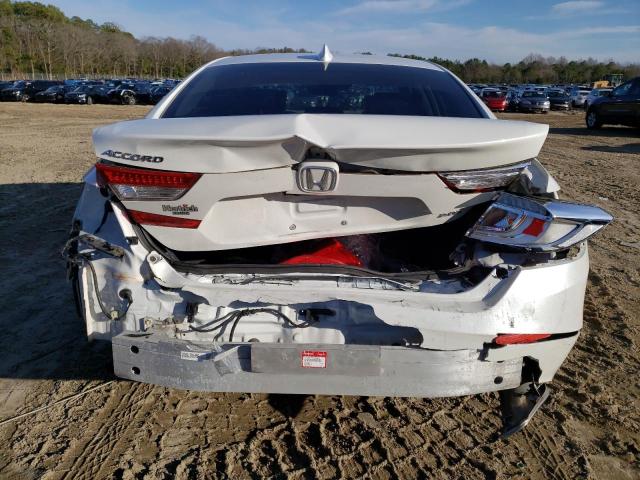 1HGCV2F50JA006830 - 2018 HONDA ACCORD EXL WHITE photo 6