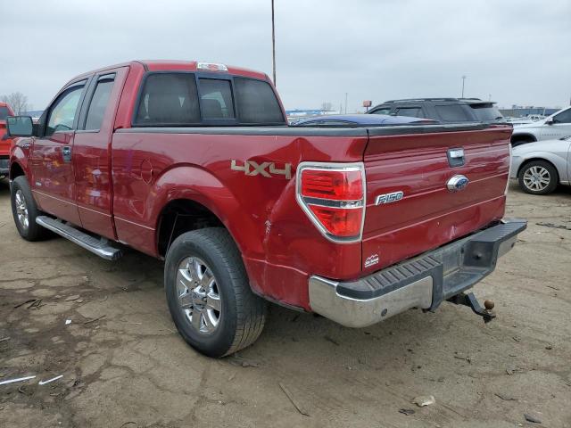 1FTFX1ET2DFB96606 - 2013 FORD F150 SUPER CAB RED photo 2