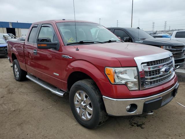 1FTFX1ET2DFB96606 - 2013 FORD F150 SUPER CAB RED photo 4