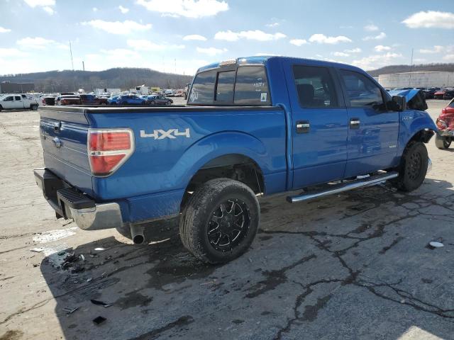 1FTFW1ET7EKG55317 - 2014 FORD F150 SUPERCREW BLUE photo 3