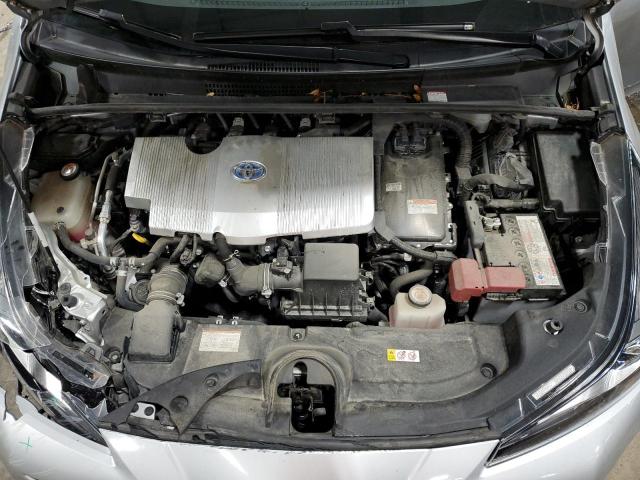 JTDKARFUXK3097813 - 2019 TOYOTA PRIUS SILVER photo 11