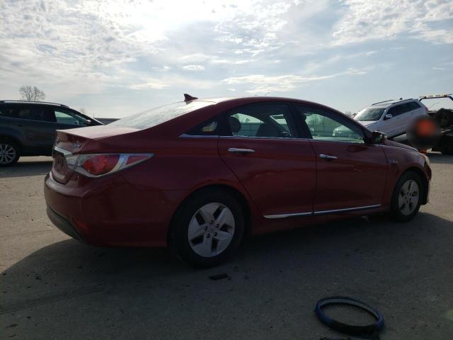 KMHEC4A42BA008373 - 2011 HYUNDAI SONATA HYBRID RED photo 3