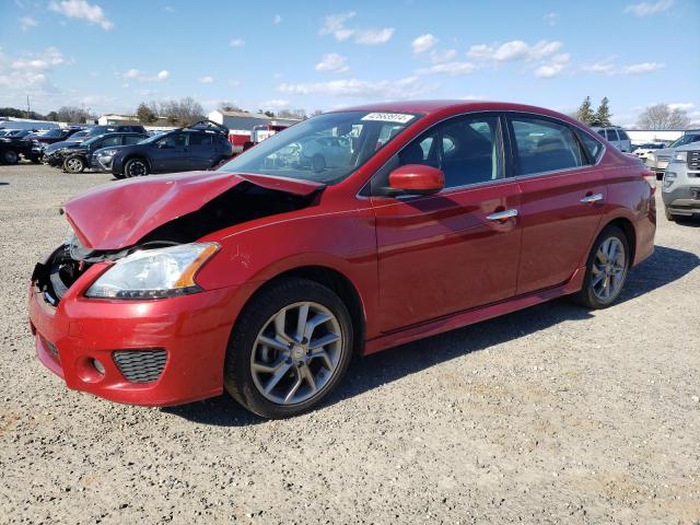 3N1AB7AP6EL654839 - 2014 NISSAN SENTRA S RED photo 1