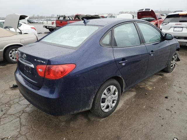 KMHDU4ADXAU172654 - 2010 HYUNDAI ELANTRA BLUE BLUE photo 3